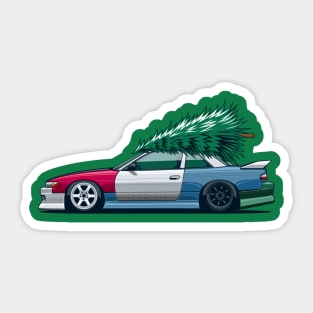 Xmas drift king Sticker